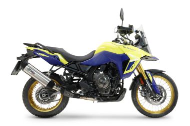 Exhaust compatible with Suzuki V-STROM 800DE - 800SE 2023-2025, Furore-X Titanio, Slip-on exhaust including removable db killer and link pipe, EPA-compliant 