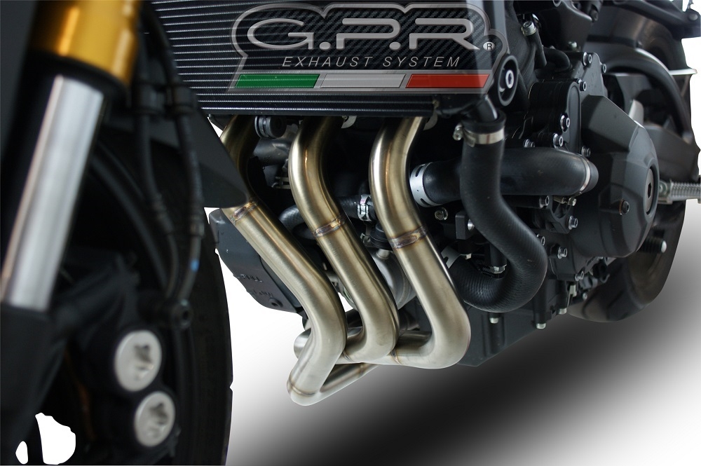 Exhaust compatible with Yamaha Tracer 9 GT 2021-2024, Furore Evo4 Nero, Full system exhaust, including removable db killer 