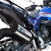 Exhaust compatible with Triumph Tiger 900 GT / Pro / Rally Pro 2024-2025, Furore-X Titanio, Slip-on exhaust including removable db killer and link pipe 