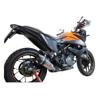 Exhaust compatible with Ktm 250 Adventure Sw 2020-2024, GP Evo4 Titanium, Slip-on exhaust including removable db killer and link pipe 