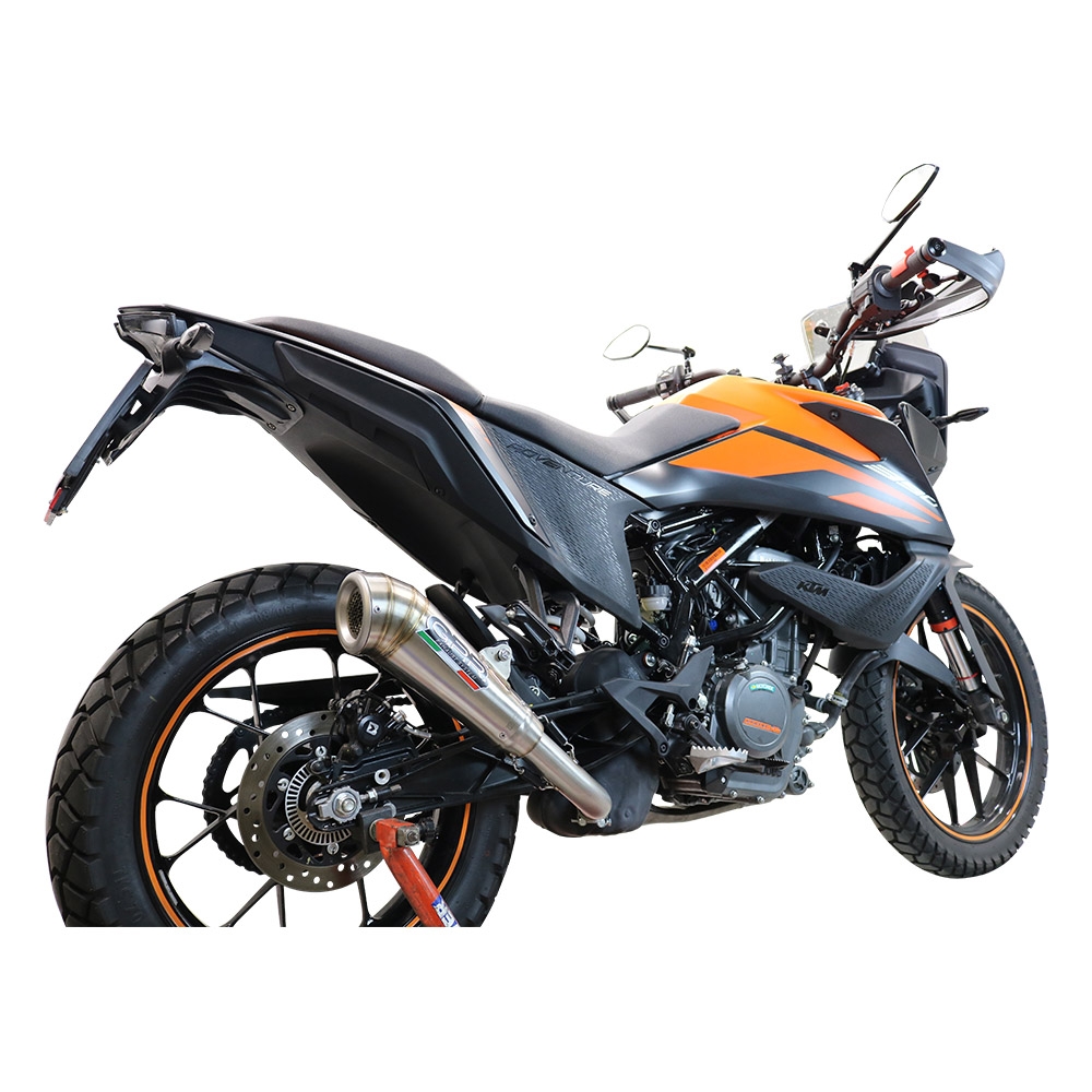 Exhaust compatible with Ktm 250 Adventure Sw 2020-2024, Powercone Evo, Slip-on exhaust including removable db killer and link pipe, EPA-compliant 