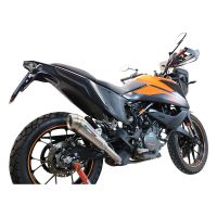 Exhaust compatible with Ktm 250 Adventure Sw 2020-2024, Powercone Evo, Slip-on exhaust including removable db killer and link pipe, EPA-compliant 