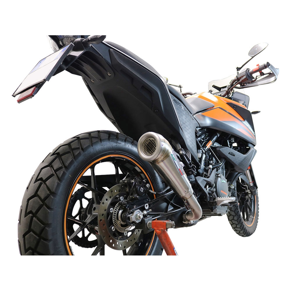 Exhaust compatible with Ktm 250 Adventure Sw 2020-2024, Powercone Evo, Slip-on exhaust including removable db killer and link pipe, EPA-compliant 