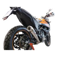 Exhaust compatible with Ktm 250 Adventure Sw 2020-2024, Powercone Evo, Slip-on exhaust including removable db killer and link pipe, EPA-compliant 