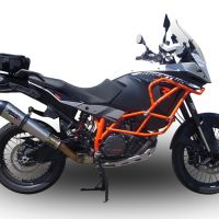 Exhaust compatible with Ktm 1090 Adventure 2017-2020, GP Evo4 Titanium, Slip-on exhaust including removable db killer and link pipe 
