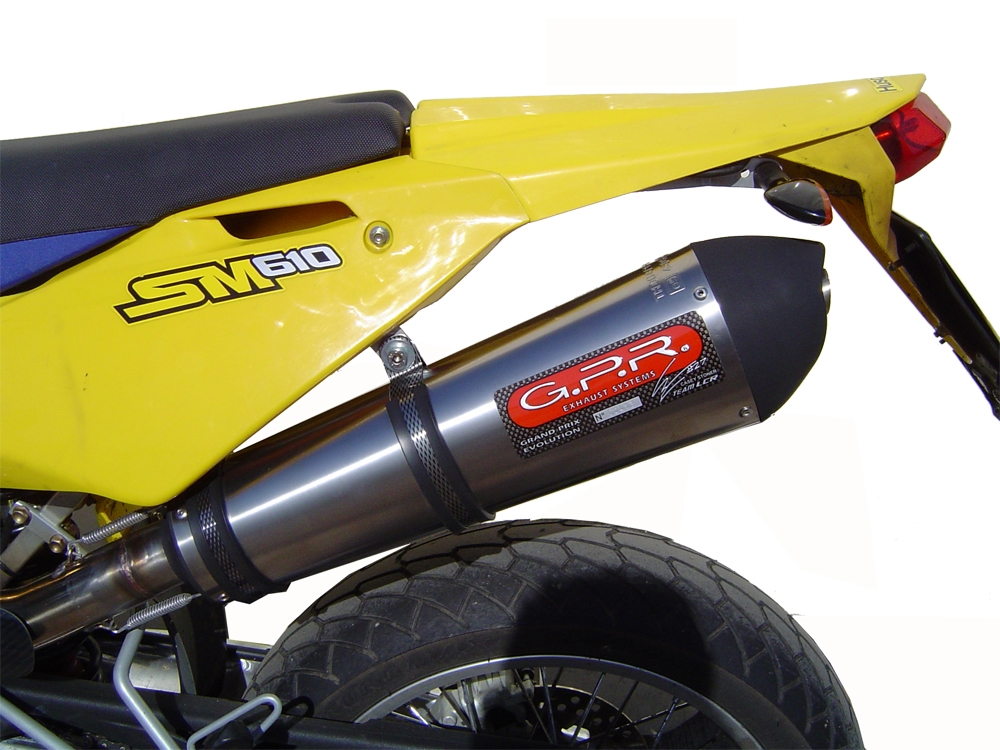Exhaust compatible with Husqvarna Te E - Sms 410 2000-2004, Gpe Ann. titanium, Mid-Full system exhaust including removable db killer 