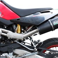 Exhaust compatible with Husqvarna TE 610 E - SM 610 2000-2004, Furore Nero, Mid-Full system exhaust including removable db killer 