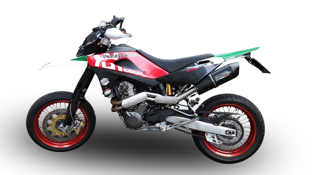Exhaust compatible with Husqvarna Te E - Sms 410 2000-2004, Furore Nero, Mid-Full system exhaust including removable db killer 