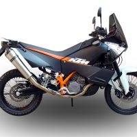 Exhaust compatible with Ktm 950 Adventure - S 2003-2007, Gpe Ann. titanium, Full system exhaust, including removable db killer 