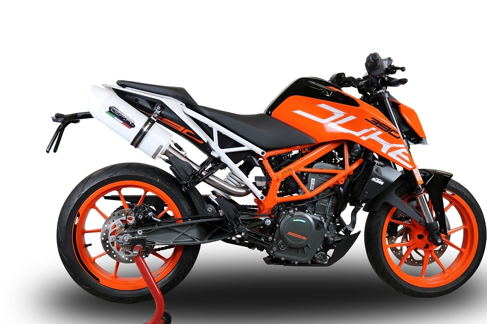 GPR exhaust compatible with  Ktm RC 390 2017-2020, Albus Evo4, Slip-on exhaust including removable db killer, link pipe and catalyst,  EPA-compliant 