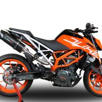 Exhaust compatible with Ktm 250 Duke 2017-2020, Furore Nero, Slip-on exhaust including link pipe 