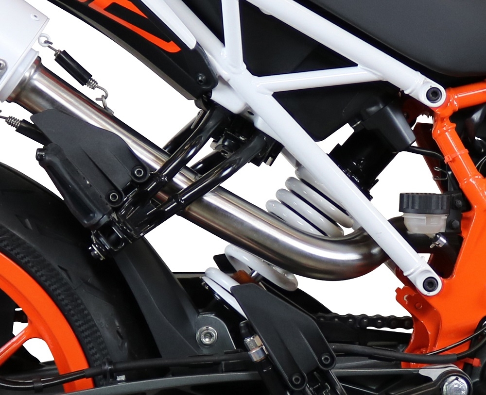 Exhaust compatible with Ktm 250 Duke 2017-2020, Furore Nero, Slip-on exhaust including link pipe 