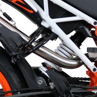 Exhaust compatible with Ktm 250 Duke 2017-2020, Furore Nero, Slip-on exhaust including link pipe 