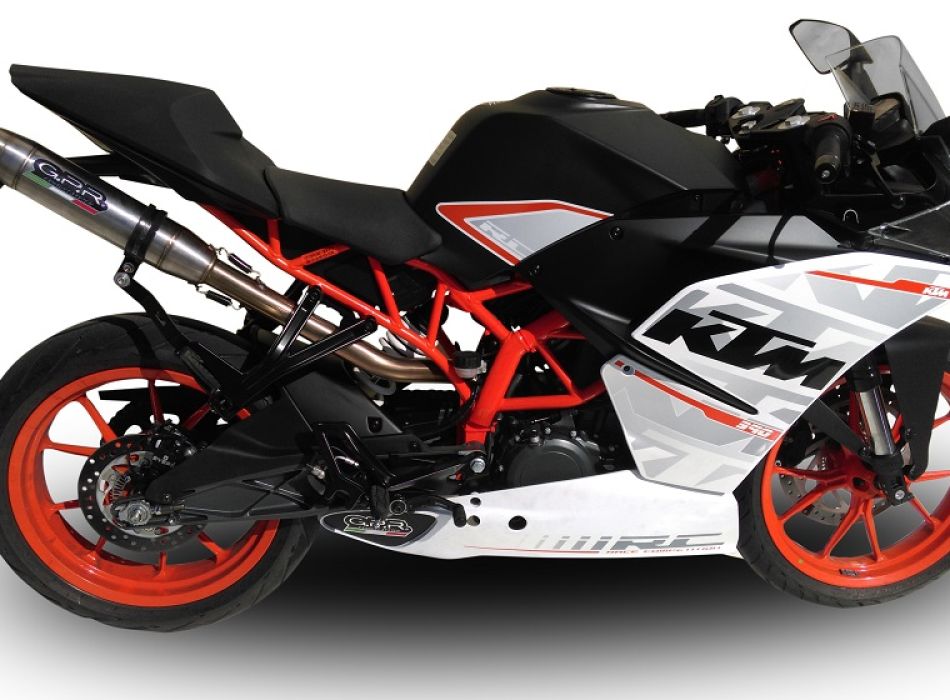 KTM RC390 2015-16年(G.P.R.マフラー) GPR exhaust compatible with Ktm RC 390 2015-2016, Deeptone Inox