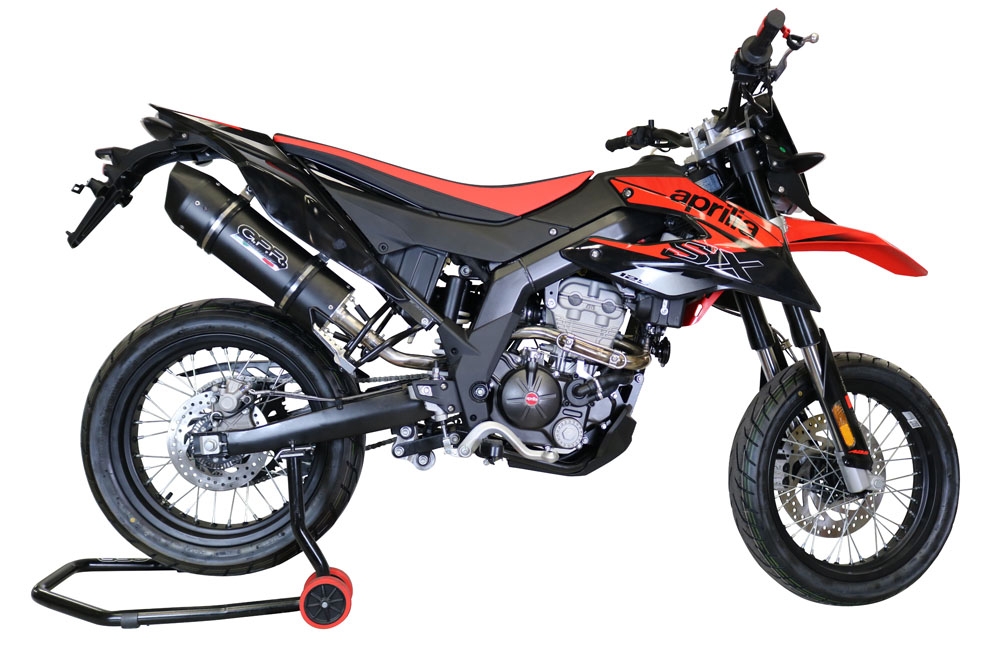 Aprilia Rx 125 2018-2020, Furore Evo4 Poppy, Slip-on exhaust including removable db killer and link pipe 