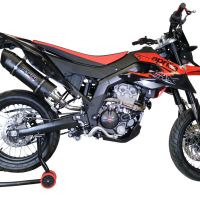 Aprilia Rx 125 2018-2020, Furore Evo4 Poppy, Slip-on exhaust including removable db killer and link pipe 