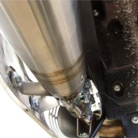Exhaust compatible with Husqvarna TE 630 E - SMS 630 - Smr 630 2010-2014, Furore Nero, Dual slip-on including removable db killers and link pipes 