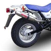 Exhaust compatible with Suzuki Rv 125 Van Van 2003-2017, Deeptone Inox, Slip-on exhaust including removable db killer and link pipe 