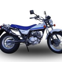 Exhaust compatible with Suzuki Rv 125 Van Van 2003-2017, Furore Nero, Slip-on exhaust including removable db killer and link pipe 