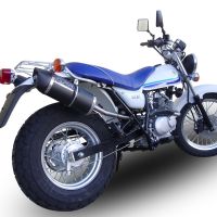 Exhaust compatible with Suzuki Rv 125 Van Van 2003-2017, Furore Nero, Slip-on exhaust including removable db killer and link pipe 