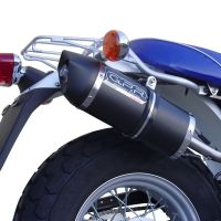 Exhaust compatible with Suzuki Rv 125 Van Van 2003-2017, Furore Nero, Slip-on exhaust including removable db killer and link pipe 