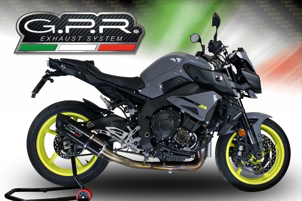 Exhaust compatible with Yamaha FZ-10 2016-2024, Furore Nero, Mid-Full system racing exhaust 
