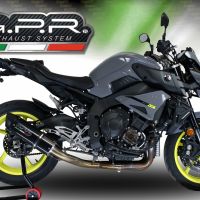 Exhaust compatible with Yamaha FZ-10 2016-2024, Furore Nero, Mid-Full system racing exhaust 