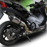 Exhaust compatible with Yamaha T-Max 560 2022-2024, Gpe Ann. titanium, Full system exhaust, including removable db killer 