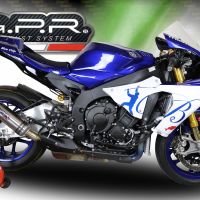 Exhaust compatible with Yamaha R1 2015-2016, M3 Inox , Slip-on exhaust including removable db killer and link pipe 