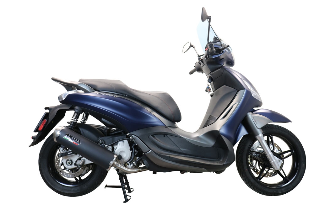 GPR exhaust compatible with  Piaggio Beverly 350  2016-2020, Evo4 Road, Full system exhaust including removable db killer and catalyst, EPA-compliant 