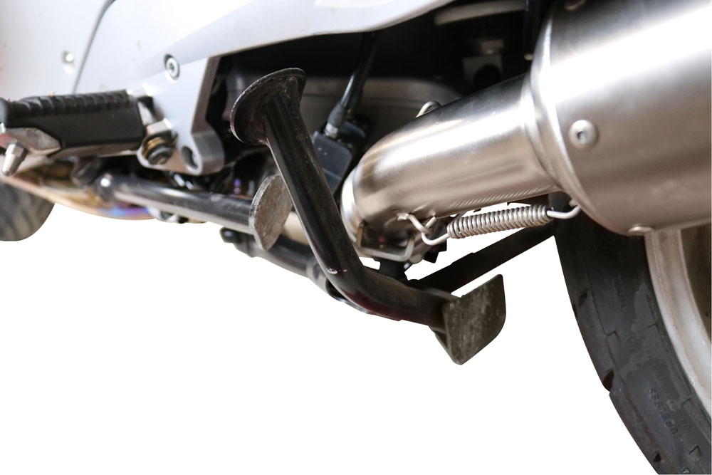 Exhaust compatible with Bmw R1200R 2011-2014, Gpe Ann. titanium, Slip-on exhaust including removable db killer and link pipe 