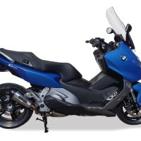 Exhaust compatible with Bmw C600 Sport 2012-2016, Gpe Ann. titanium, Slip-on exhaust including removable db killer and link pipe 