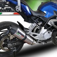 Exhaust compatible with Bmw G310R 2017-2021, Gpe Ann. titanium, Full system exhaust, including removable db killer 