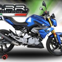 GPR exhaust compatible with  Bmw G310R 2022-2024, M3 Black Titanium, Full system exhaust including removable db killer and catalyst, EPA-compliant 