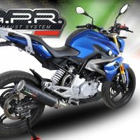 GPR exhaust compatible with  Bmw G310R 2022-2024, M3 Black Titanium, Full system exhaust including removable db killer and catalyst, EPA-compliant 