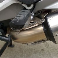 Exhaust compatible with Moto Guzzi Breva 1100 4V 2005-2010, Furore Nero, Slip-on exhaust including removable db killer and link pipe, EPA-compliant 