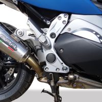 Exhaust compatible with Bmw C600 Sport 2012-2016, Gpe Ann. titanium, Slip-on exhaust including removable db killer and link pipe 