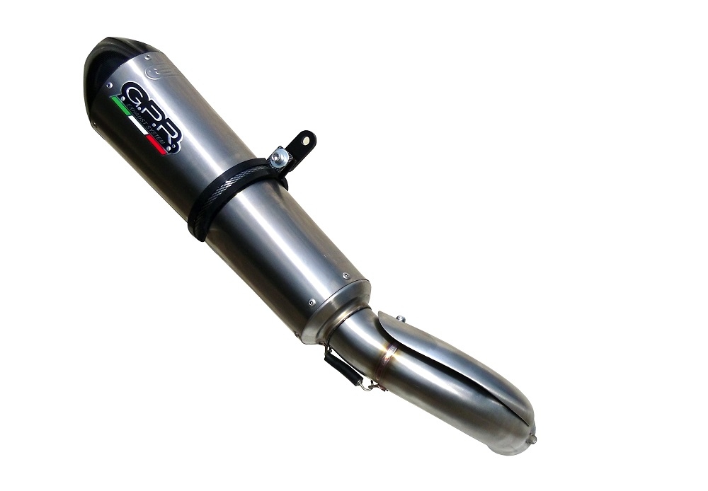 Exhaust compatible with Can Am Spyder 1000 Gs 2007-2009, Gpe Ann. titanium, Slip-on exhaust including removable db killer and link pipe 