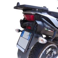 Exhaust compatible with Aprilia Etv Caponord 1000 Rally 2001-2007, Furore Nero, Dual slip-on including removable db killers and link pipes, not EPA-compliant 
