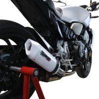 Exhaust compatible with Honda CB1000R 2018-2020, Albus Evo4, Slip-on exhaust including removable db killer and link pipe, EPA-compliant 