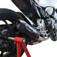 Exhaust compatible with Honda CB1000R 2021-2024, Furore Nero, Slip-on exhaust including link pipe 
