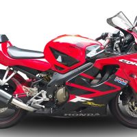 Exhaust compatible with Honda CBR600F4i - Sport 2001-2007, Gpe Ann. Poppy, Slip-on exhaust including removable db killer and link pipe 