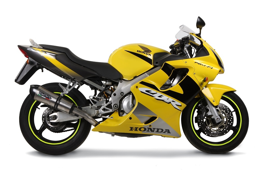 Exhaust compatible with Honda CBR600F4i - Sport 2001-2007, Gpe Ann. titanium, Slip-on exhaust including removable db killer and link pipe 