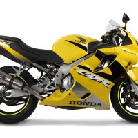 Exhaust compatible with Honda CBR600F4i - Sport 2001-2007, Gpe Ann. titanium, Slip-on exhaust including removable db killer and link pipe 