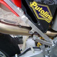 Exhaust compatible with Honda CRF450R/RX 2005-2005, Furore Nero, Full system exhaust, including removable db killer 