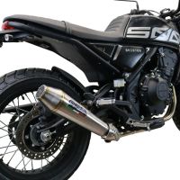 Exhaust compatible with Brixton Crossfire 500 X 2022-2023, Ultracone, Slip-on exhaust including removable db killer and link pipe, EPA-compliant 