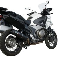 Exhaust compatible with Honda VFR1200X Crosstourer 2011-2016, Furore Nero, Slip-on exhaust including removable db killer and link pipe 