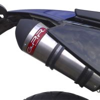 Exhaust compatible with Derbi Mulhacèn 2006-2011, Gpe Ann. titanium, Slip-on exhaust including removable db killer and link pipe 