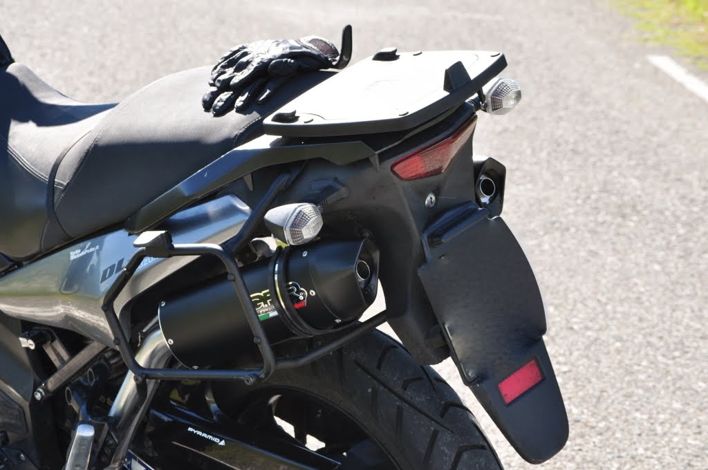Exhaust compatible with Kawasaki Klv 1000 2004-2007, Furore Nero, Dual slip-on including removable db killers and link pipes 