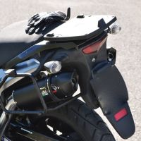 Exhaust compatible with Kawasaki Klv 1000 2004-2007, Furore Nero, Dual slip-on including removable db killers and link pipes 